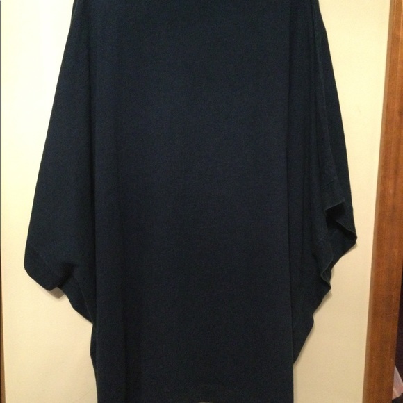 Pure Jill Indigo Knit Poncho. Size m/l - Picture 3 of 11
